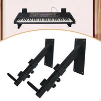 2x Elektroninio klaviatūros kabliuko laikiklis, stendas, universalus laikymo organizatorius, sieninis pakabinamas laikiklis, gitaros stovas gray