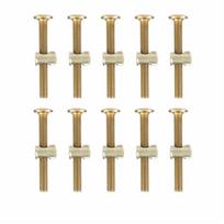 10 Pack M6 x 60mm/80mm/90mm/120mm Furniture Bolts Carbon Steel Hex Socket Head Barrel Nuts Galvanized/Zinc Plated