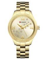 Moteriskas laikrodis Curren 9009 (Zc508B) + Dėžutė beige