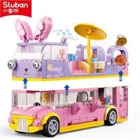 High-Quality Sluban Urban area High-Quality Building High-Quality Blocks Collection kit High-Quality Pink High-Quality Dream Construction set