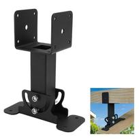 Carbon Steel Support Brackets Black Patio Roof Riser Hardware Riser Brackets  Patio