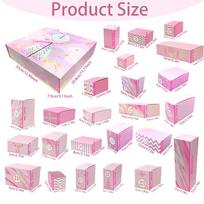 2026 Advent Calendar Toy Countdown Calendar Box 24 Day Festive Empty Organizer Container For Party Activities Gathering Girls AS SHOW