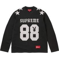 Supreme x Playboy L/S Futbolo marškinėliai Juodi M white