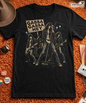 Gabba Gabba Hey Punk Rock Graphic Tee 1976 NYC Underground Concert T Shirt XS-5X M black