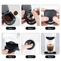 Kavos kapsulės adapteris Dolce Gusto, daugkartinis nerūdijančio plieno kapsulės keitiklis, lengvai valomas ir naudojamas kasdieniam kavai ONE SIZE