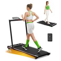 Akluer 480L-B Įstrižas bėgimo takelis su sulankstomu ranktūriu, 2,5AG tylus variklis, LED ekranas ir nuotolinio valdymo pultas, didžiausia 150 kg apkrova, neslystanti juosta