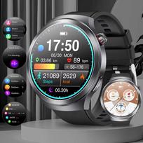 2025 Naujas EKG Išmanusis Laikrodis Vyrams 1,73  AMOLED Ekranas Emocijų Aptikimas Nuovargio Stebėjimo Laikrodžiai NFC Prieigos Kontrolė Išmanusis Laikrodis black silicone gray