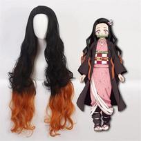 2024 Naujas Kimetsu no Yaiba Kamado Nezuko Cosplay Perukas Atsparus Karščiui Sintetinių Plaukų Perukai Brown-One Size