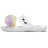 Crocs Classic Fur Sure 2 Straps Sandals 'White' 207405-100 34-35 white