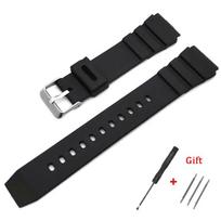 Silicone Strap for Casio 18mm 20mm 22mm 24mm 26mm 28mm Rubber Waterproof Watchband Students Electronic Sport Universal Wristband 18mm juoda