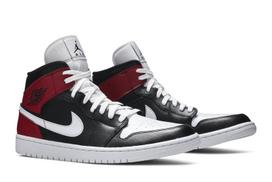 Air Jordan Wmns Air Jordan 1 Mid Noble Red BQ6472-016 36 black