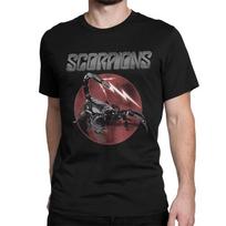 2026 Men Women Printed T-Shirt Heavy Metal Scorpions Cotton Tees Short Sleeve Hard Rock Band T Shirt Round Collar Clothes Graphic 4XL gray