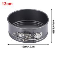 12/16/20/24/28cm Springform Cake Pan Carbon Steel Non Stick Cake Baking Pans with Removable Bottom Round Mold for Home Kitchen