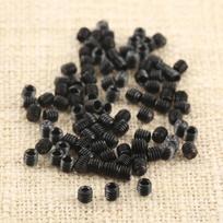 100 vnt. Pramoninės siuvimo mašinos vidinio šešiakampio kaiščio varžtai 1,5 mm 1,6 mm skirti Silver Arrow Pegasus overlokui, elastiniam siuvimui black
