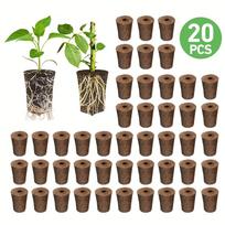 Biodegradable Seed Starter Plugs for Hydroponic and Soil Planting 50 Pack Root Growth Promoting Peat Pellets for Seedlings Cuttings and Cloning One Size ruda