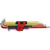 KS Tools rutulinės galvutės „Torx“ kampinių raktų rinkinys, ypač ilgas ir 108° kampuotas, 9 dalių (151.4530)