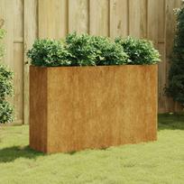 Aukštas sodo lovelis 120x40x80cm Corten plienas