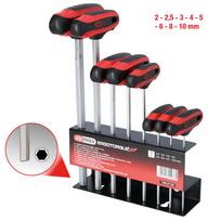 KS Tools T formos rankenos šešiakampių raktų rinkinys, 8 dalių (158.8130)