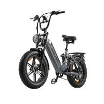 BURCHDA NAUJAS AZ20 Miesto Elektrinis Dviratis, 48V 20Ah Ličio Baterija, 20 colių Elektrinis Dviratis, 4.0 Fatbike Suaugusiems pilka