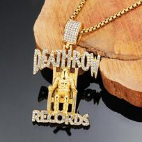 Varnos Ornamentai Europos Amerikosios Death Row Records Nerūdijančio Plieno Kalinio Pakabukas Karoliai brown