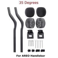 3K Full Carbon Fiber TT Base Bar & Aerobar Extensions, 35°/55° Adjustable Rest, for Road Bike Triathlon Time Trial