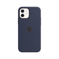 Silikoninis dėklas su MagSafe, skirtas iPhone 12 ir 12 Pro - Tamsiai mėlynas