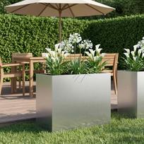 Sodo vazonas Sidabrinė 60 x 30 x 50 cm Galvanizuotas plienas