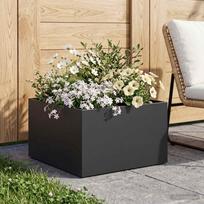 Sodo vazonas Juoda 60 x 60 x 30 cm Šaltai valcuotas plienas