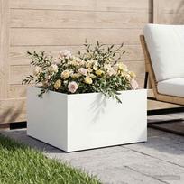 Sodo vazonas Balta 40 x 40 x 30 cm Šaltai valcuotas plienas