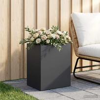 Sodo vazonas Juoda 40 x 30 x 50 cm Šaltai valcuotas plienas