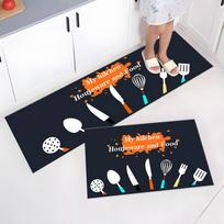 Mados paprastas šiaurietiško stiliaus virtuvės kilimėlis kiliminė danga House Hold Carpet Modernus namų dekoras 40cm*60cm