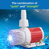 DC Aquarium Pump 20W 1000 1200L H High Flow DC 12V Submersible Pump Ultra Quiet 16.4ft Max Lift Booster Brushless Pump DC12V