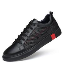 Fashion Fashion Brand Lace Up Men's Leather Casual Shoes Soft Soles Comfortable Versatile Oxford Shoes Black Men's Banquet Dress Shoes 36 juoda
