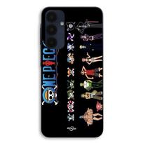 Case For Samsung Galaxy A16 One piece crew logo all team manga anime Maniacase juoda