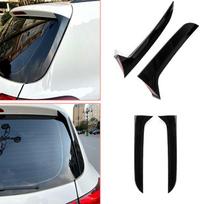 Aukštos kokybės blizgus juodas galinio lango spoileris, canard, bagažinės dangčio šoninis sparnas, skirtas VW Tiguan MK1 2007 2008 2009 black