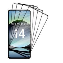 4pcs 9H Tempered Glass For XiaoMi Redmi Note 14 5G Full Coverage Screen Protector For RedMi Note 14 4G Note 14S 4G Glass Protection Redmi Note 14 4G juoda
