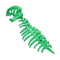 Dinozauras Skeletas Pliušinis Žaislas Realistiškas Dinozauro Kostiumas Su Lanksčiu Stuburo Fiksatoriumi Ir Garso Efektais Lengvas Lankelis Kostiumų Šventei Cosplay Kid žalia