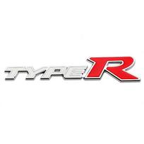 1Pc 3D Metal Type R Logo Front Grille Badge Rear Trunk Emblem Decals For Civic TYPER CRV HRV Accord Fit Car Accessories