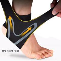 1PC Ankle Brace Support Sleeve Elastic Compression for Plantar Fasciitis Pain Relief Foot Bandage Sports Socks Protective Wrap L