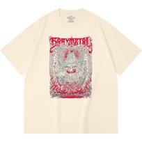 230 Gsm 100% Cotton Heavy Metal T-Shirt  Rock Band Popular Music Print Unisex Heavy Cotton T Shirt XS