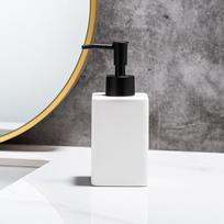 Home Ceramic Hand Sanitizer Bottle Matte Wrought Iron Bathroom Shower Gel Is Bottled and Pressed Into Soap Bottle Bathroom matinė balta spalva