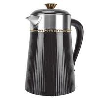 Electric Kettle Matte Black 1800W Auto Shut Off 2L Large Capacity Stainless Steel Hot Water Boiler for Home Office EU
