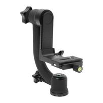 Panoramic Gimbal Tripod Head 360° Rotatable 44lbs Load Ergonomic black