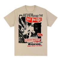Sex Pistols  Never Mind The Bollocks  1996 Hanau Concert Graphic Print Punk Rock Band Streetwear T-Shirt S įvairiaspalvis