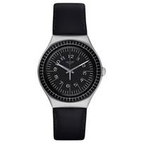 SWATCH quartz movement 30 meters waterproof men's watch Swiss watch black dial YGS133C juoda