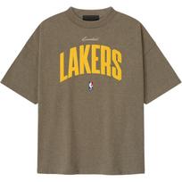 Fear of God Essentials NBA Lakers 90-ųjų marškinėliai Homestead Heather Unisex Viršutiniai drabužiai Pilki 125NB252205F L yellow