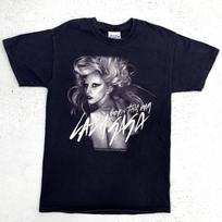 Retas vintažinis Y2K Lady Gaga Born this way turo marškinėlis muzika 2011 Unisex T-shirt L gray