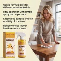 Beeswax Wood Polish Spray, Furniture Polish and Cleaner, Natural Wood and One Size geltona