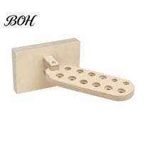 Durable Wood Tool Organizer Screwdriver Storage Rack with Rotatable Design, Wall Mounted Wooden Organizer, Multi Hole Shelf for Workshop Garage Sets