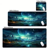 Galaxy Planet Desk Mat Keyboard Mats Deskpad Large Universe Space Gaming Mousepad 400x900 Extended Mouse Pad Xxl Speed Deskmat 30cmx80cm(11.8x31.5inch) black